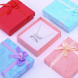 12pcs Cardboard Jewelry Set Boxes with Sponge