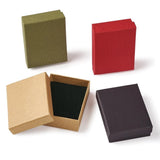 12pcs Cardboard Jewelry Set Packaging Boxes with Sponge - Rectangle