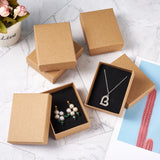 12pcs Cardboard Jewelry Set Packaging Boxes with Sponge - Rectangle