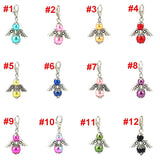 12pcs Dancing Angel Wings Pendant 35x20mm Guardian Angel Pendants for Keychain