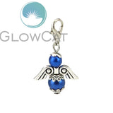 12pcs Dancing Angel Wings Pendant 35x20mm Guardian Angel Pendants for Keychain