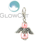 12pcs Dancing Angel Wings Pendant 35x20mm Guardian Angel Pendants for Keychain