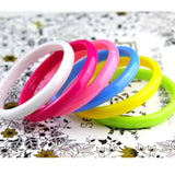 12pcs Colorful Loop Bracelet Plastic Bangle Bracelets for Kids