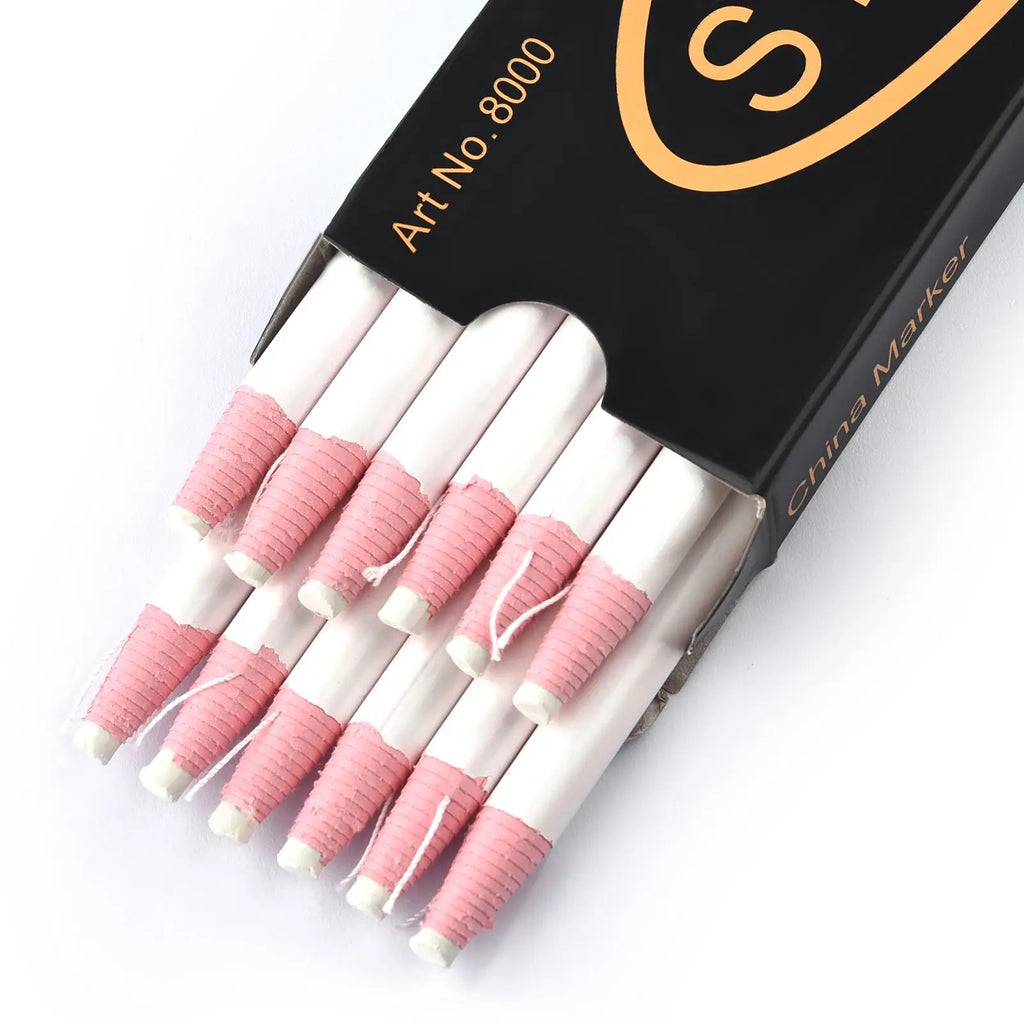 12pcs Sewing Tailor's Chalk Pencils Fabric Marker Pen DIY Clothing Tool