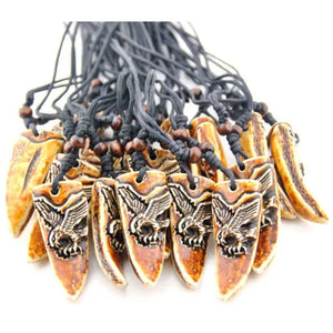 12pcs Tribal Style Eagle Pendants Necklaces XL59