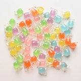 12pcs Fruit Juice Bottle Charms Resin Drink Cup Pendants DIY Jewelry Making
