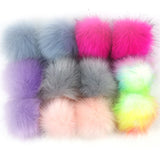 12pcs Hairball Pompoms for DIY Hats Crafts Supplies