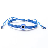 12pcs Evil Eye Resin Beads Bracelet Charms with Nylon Cord