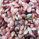 12pcs Natural Stone Water Drop Charm Pendants for Jewelry Making