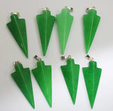 12pcs Unisex Opal Unakite Onyx Arrow Pendants Necklace DIY