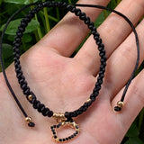 12pcs Crystal Cat Charm Pendant Bracelet Gift for Women