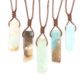 12pcs Natural Stone Agate Pendants Necklace for Women