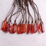 12pcs Natural Stone Agate Pendants Necklace for Women
