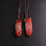 12pcs Natural Stone Agate Pendants Necklace for Women
