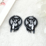 12pcs Hecate Goddess Charms Acrylic Witch Butterfly Pendant Jewelry