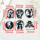 12pcs Hecate Goddess Charms Acrylic Witch Butterfly Pendant Jewelry