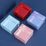 12pcs Jewelry Organizer Storage Paper Box 5x5x3.2cm Display Container