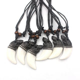 12pcs/LOT Carved Teeth Sea Turtles Pendants Necklaces Men Women's Gift