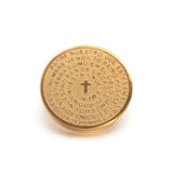 12pcs Lord Prayer 304 Stainless Steel Charms Pendants for DIY Necklace Findings