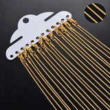 12pcs 1.2mm Snake Chain Link Necklace DIY Jewelry Making 40/45/50/60cm