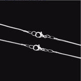 12pcs 1.2mm Snake Chain Link Necklace DIY Jewelry Making 40/45/50/60cm