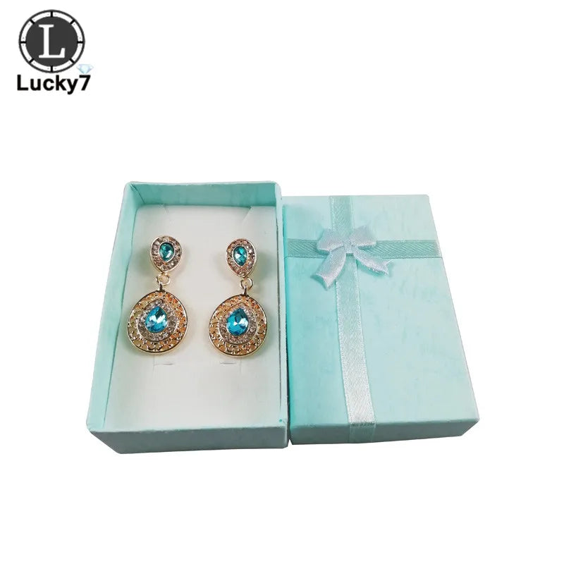 12pcs Mixed Colors Jewelry Sets Display Box For Necklace Earrings Ring Packaging