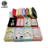 12pcs Mixed Colors Jewelry Sets Display Box For Necklace Earrings Ring Packaging