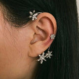 Mixed Metal Butterfly Ear Clips Without Piercing for Women