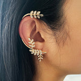 Mixed Metal Butterfly Ear Clips Without Piercing for Women