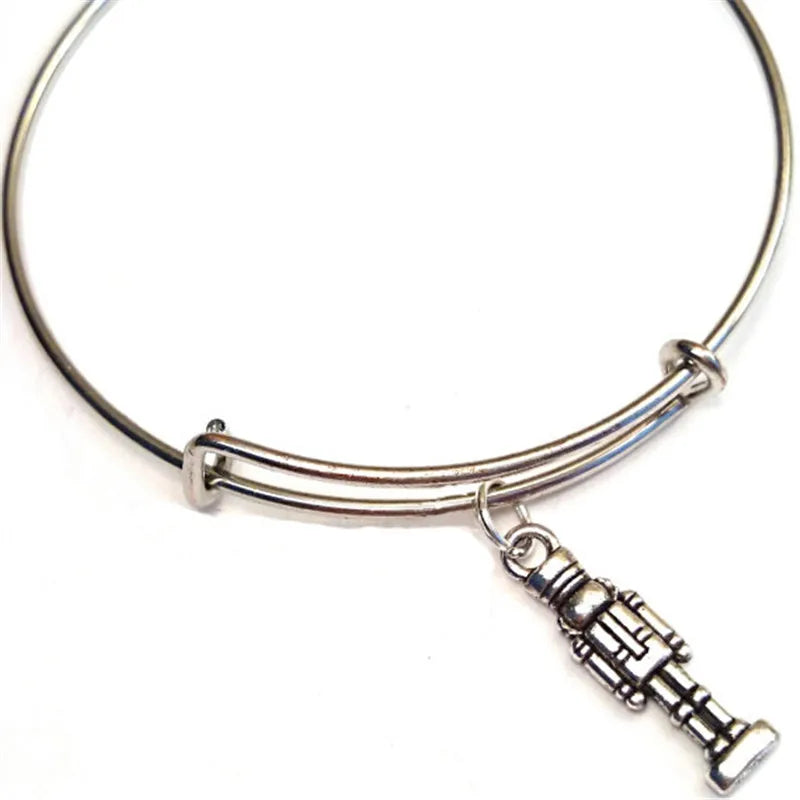 12pcs Nutcracker Bracelet Charms Adjustable Bangles Christmas Gift