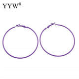12pcs Women 80mm Hoop Earrings Circle Exaggerated Jewelry Accessories