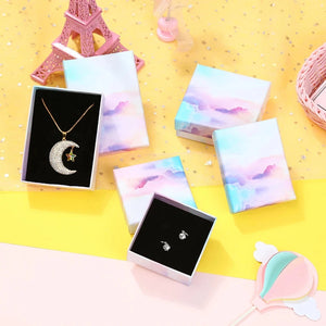 Marble Jewelry Travel Organizer Box Necklace Bracelet Rings Display Box