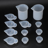12pcs Mix Cup Silicone Mold Epoxy Resin Tools DIY Jewelry Making Kit
