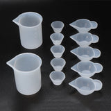 12pcs Mix Cup Silicone Mold Epoxy Resin Tools DIY Jewelry Making Kit