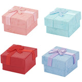12pcs Jewelry Gift Boxes with Satin Ribbons 41x41x26mm