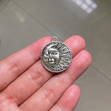 12pcs Moon Sun Charms Pendants Findings Jewelry Making Diy Necklace Crafts