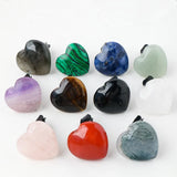 12pcs Natural Crystal Stone Heart Car Air Outlet Decoration