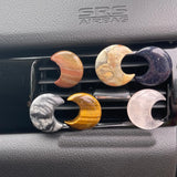 12pcs Natural Crystal Stone 30mm Moon Car Air Outlet Decoration