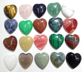 12pcs Agates Turquoises Heart-shaped Cabochons 25*23mm