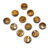 Tiger Eye Stone Charms Beads 12x12mm for Jewelry Making DIY Necklace Earrings