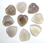 12pcs Red Agates Heart-shaped Cabochons 25*23mm DIY Jewelry Making