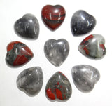 12pcs Red Agates Heart-shaped Cabochons 25*23mm DIY Jewelry Making
