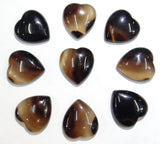 12pcs Red Agates Heart-shaped Cabochons 25*23mm DIY Jewelry Making