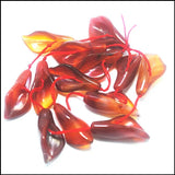 12pcs Natural Carnelian Stone Flowers Strings Bracelet Making Accessories