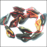 12pcs Natural Carnelian Stone Flowers Strings Bracelet Making Accessories