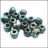 12pcs Nature African Turquoise European Beads 8x14mm