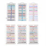 12pcs Lucky Turkey Evil Eye Bracelet Woven Rope Chain Bracelets