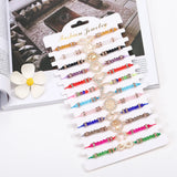 12pcs Heart Animal Angel Rose Crystal Bracelet for Teens Kids Rhinestone Gift