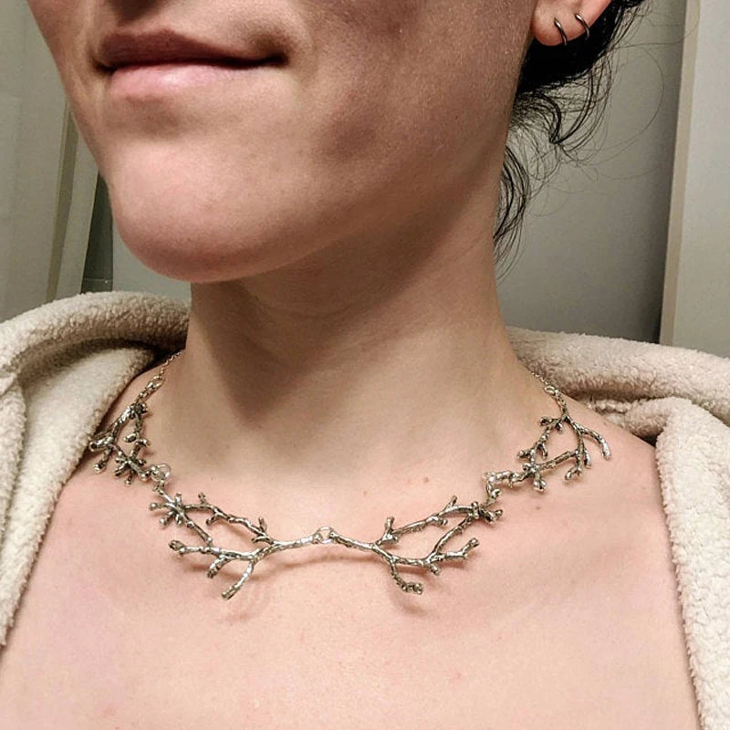 Fantasy Forest Branches Necklace Witch Jewelry