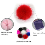 12pcs Pom-Poms for Hats Hairball DIY Crafts Handicraft Natural Fur Accessories